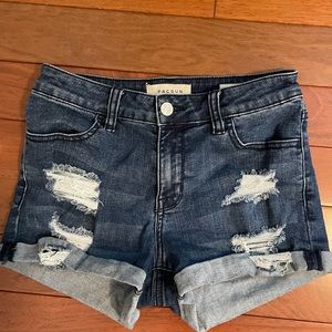 Pacsun high waisted jean shorts